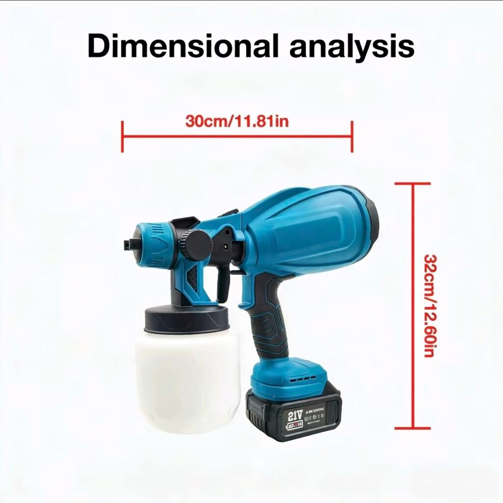 SUBY Small High-pressure Electric Spray Gun, Lithium Battery-powered Dedicated Furniture Paint with High Atomization